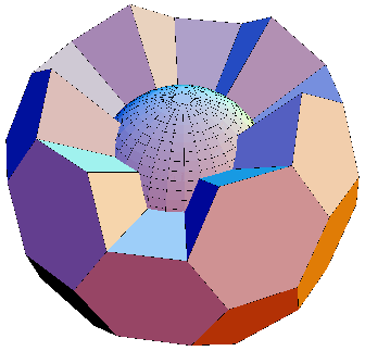 Cut-away view of the <i>implosion bomb</i> lens system