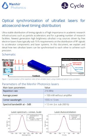 promotion of Menhir Photonics