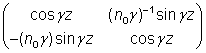 ABCD matrix of a duct