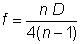 effective focal length of a rod lens