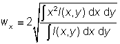 definition of beam radius