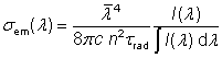 Füchtbauer--Ladenburg equation