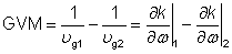 group velocity mismatch