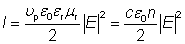 optical intensity from electric field