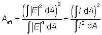 mode area of a waveguide