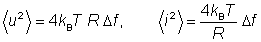 Nyquist formula for Johnson noise