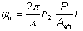 nonlinear phase shift