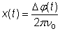 x variable for phase noise