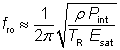 relaxation oscillation frequency