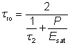 damping time of relaxation oscillations