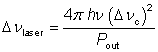 Schawlow--Townes linewidth