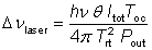 Schawlow--Townes linewidth, modified equation