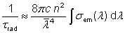 radiative lifetime