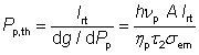 threshold pump power