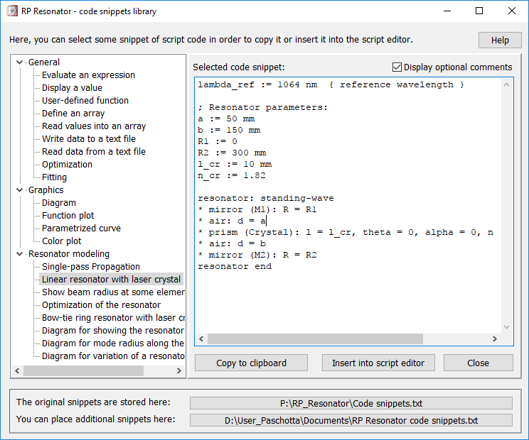 code snippets library