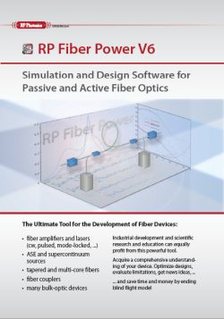 flyer for RP Fiber Power software