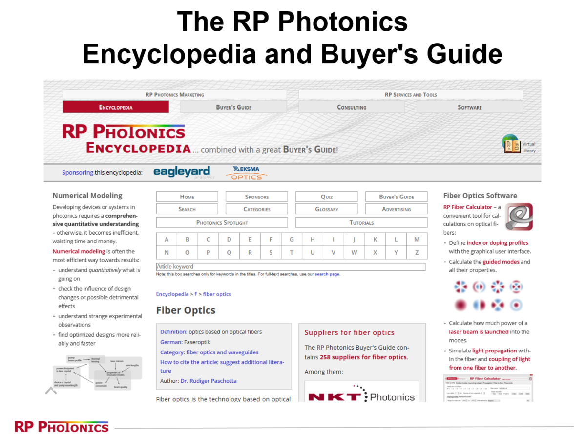 RP Photonics website