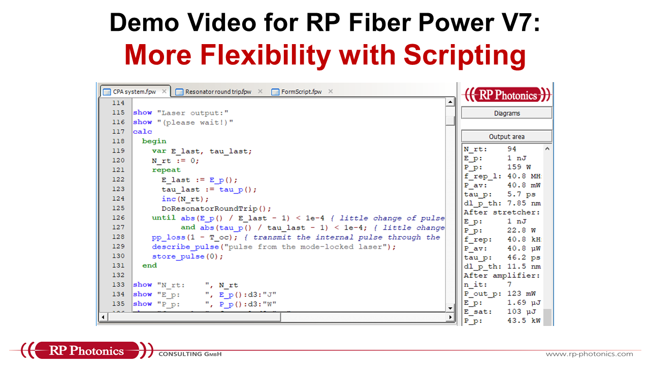 scripting in RP Fiber Power V7